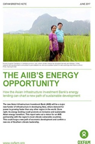 The AIIB’s Energy Opportunity